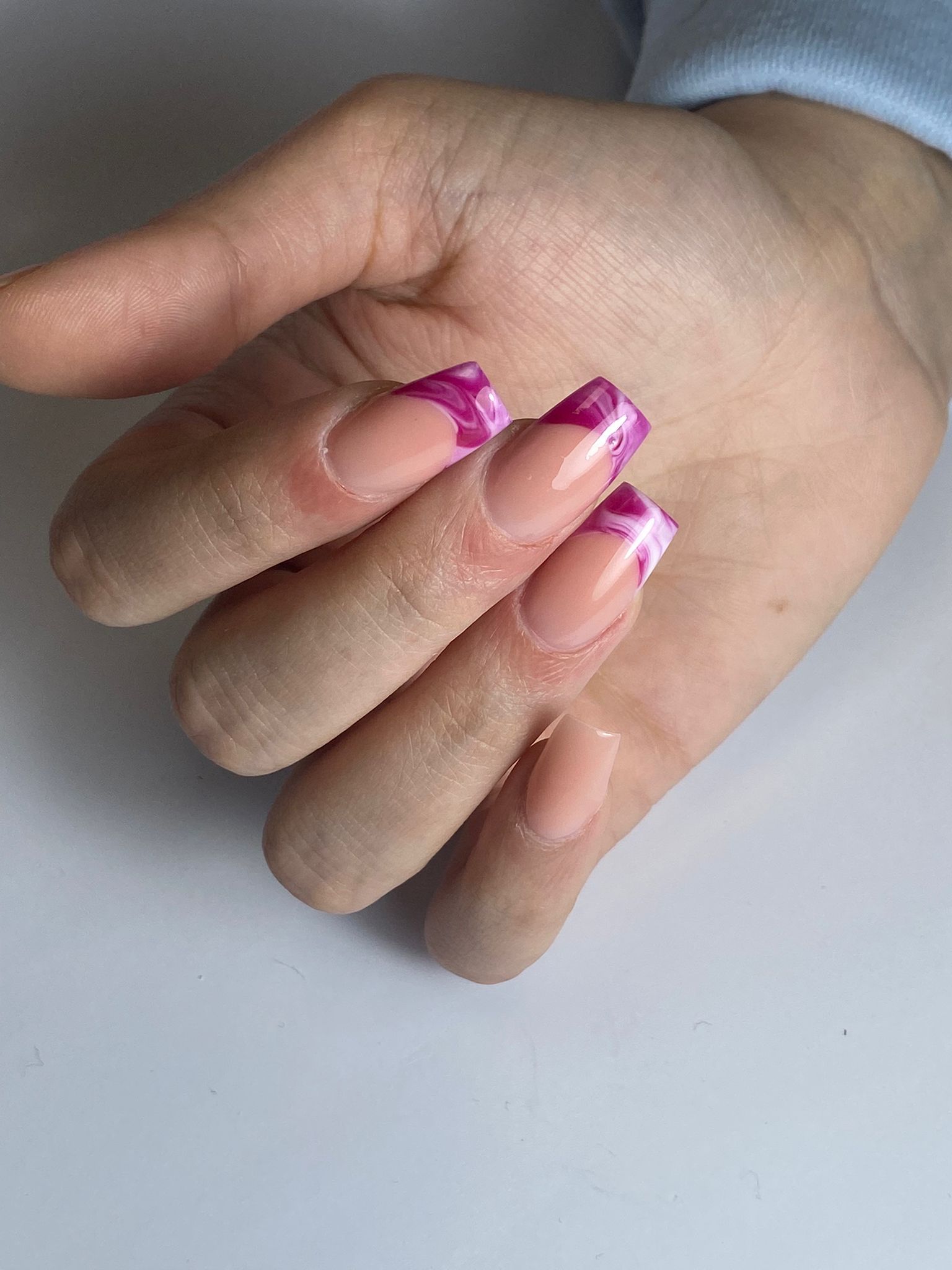 Roze met een marmeraccent
